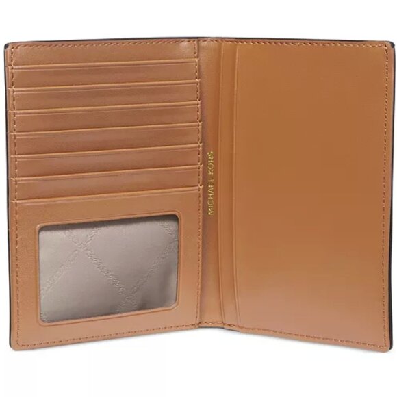 MICHAEL Michael Kors Logo Bedford Medium Travel Passport Wallet - Picture 2 of 5